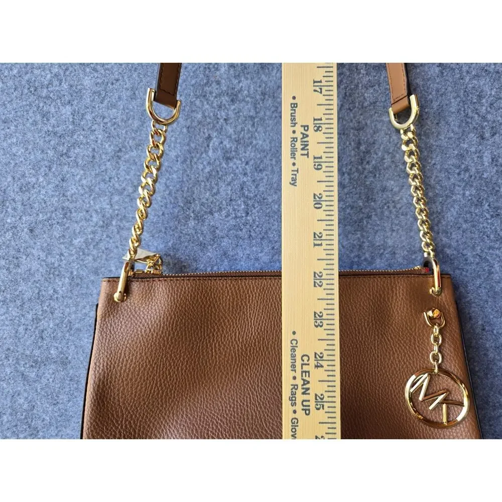 Michael Kors Hand/Shoulder Bag Brown Pebble Leather with Gold Toned Hardware - Picture 12 of 13